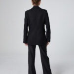 czarny garnitur damski tyl