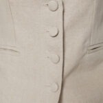 lniana kamizelka detal