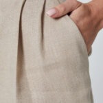 lniane spodenki detal