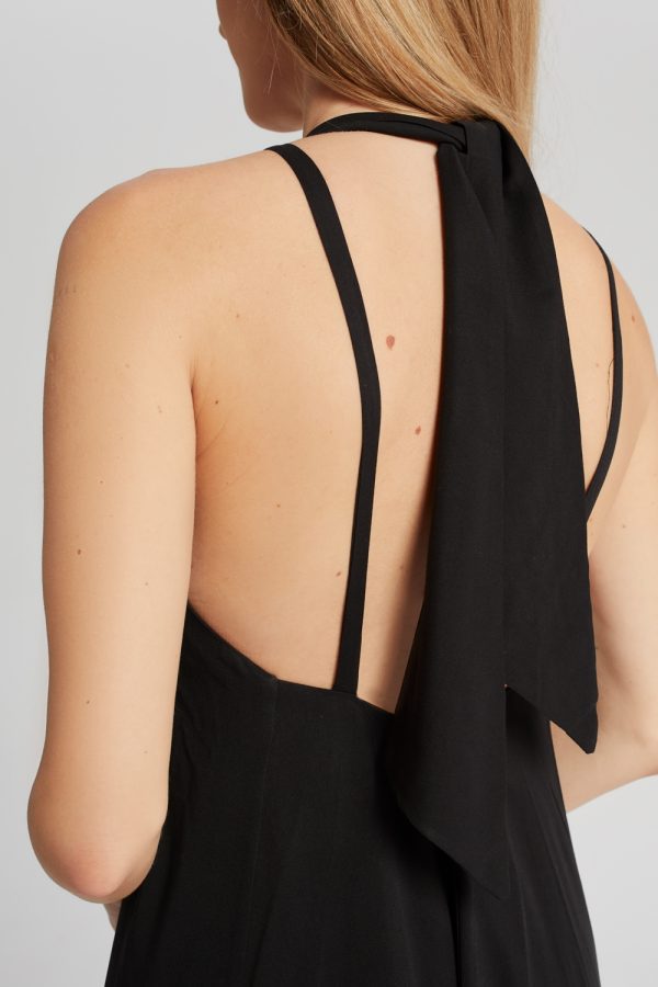 midi na lato z odkrytymi plecami