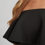 sukienka z falbana czarna