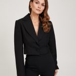 czarna marynarka krotka