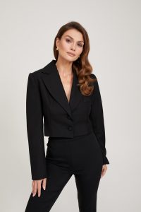 Krótka czarna marynarka Havana