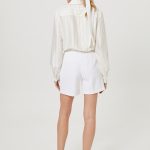 biale szorty damskie tyl