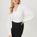 bluzka damska z dekoletem