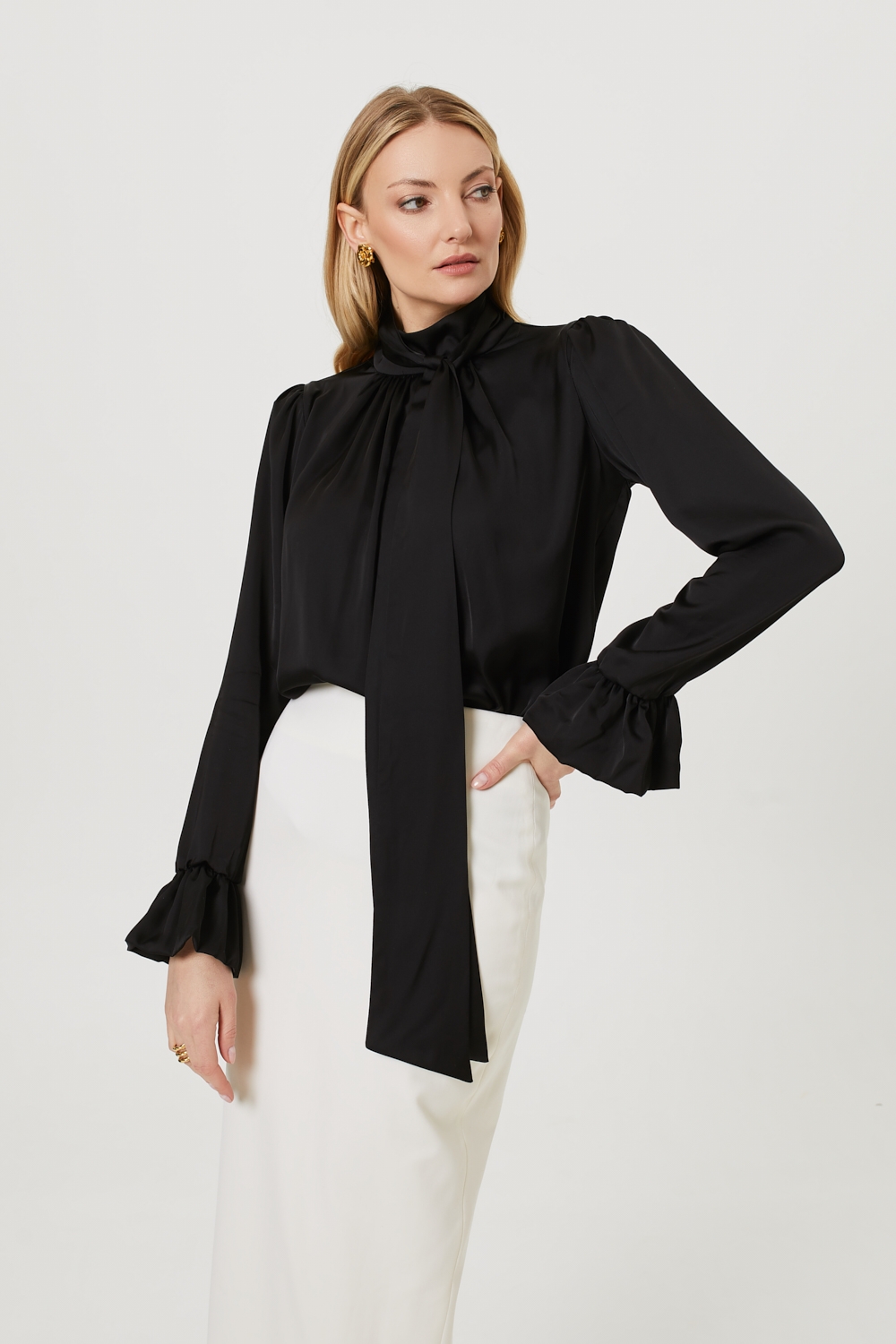 czarna bluzka damska video