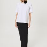 czarna spodnica maxi z welny