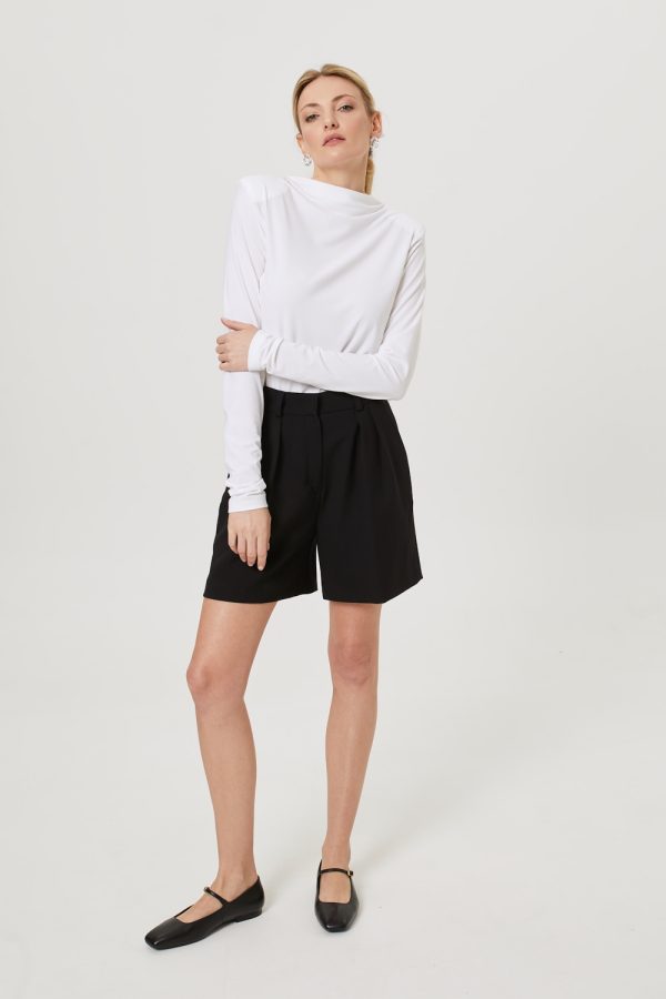 czarne bermudy damskie