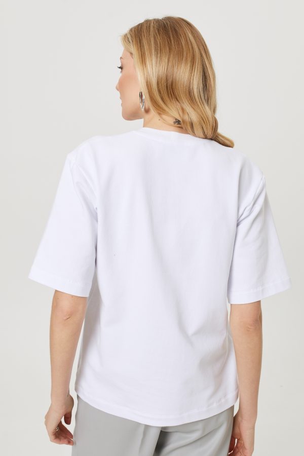 pudelkowy tshirt bez poduszek