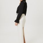 smietankowa spodnica maxi