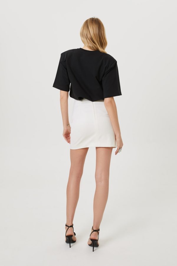 smietankowa spodnica z roza