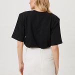 smietankowa spodniczka z roza rosalie