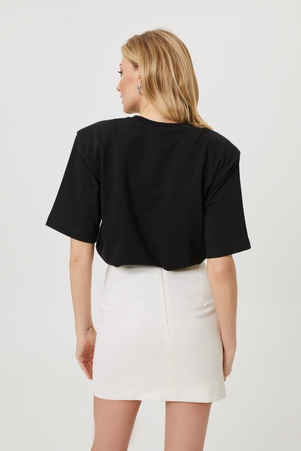 smietankowa spodniczka z roza rosalie