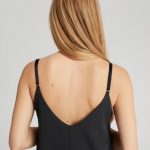 czarna sukienka na ramiaczkach regulowane szelki