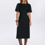 czarna sukienka damska biznesowa
