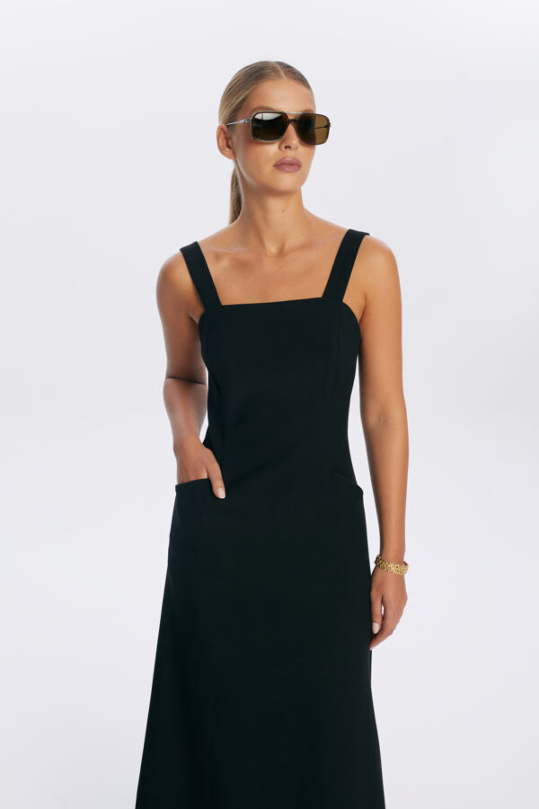 czarna sukienka ingrid elegancka damska