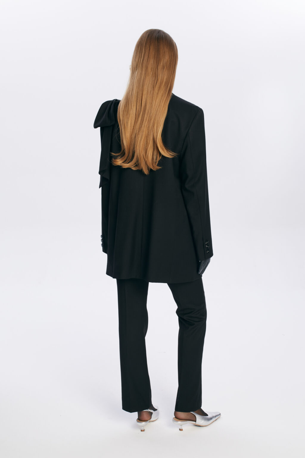 marynarka z kokarda na wieczor damska