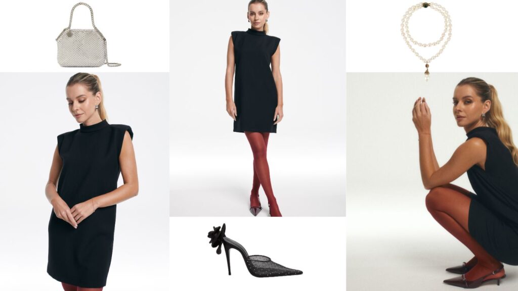 stylizacje z sukienka mala czarna modowe inspiracje