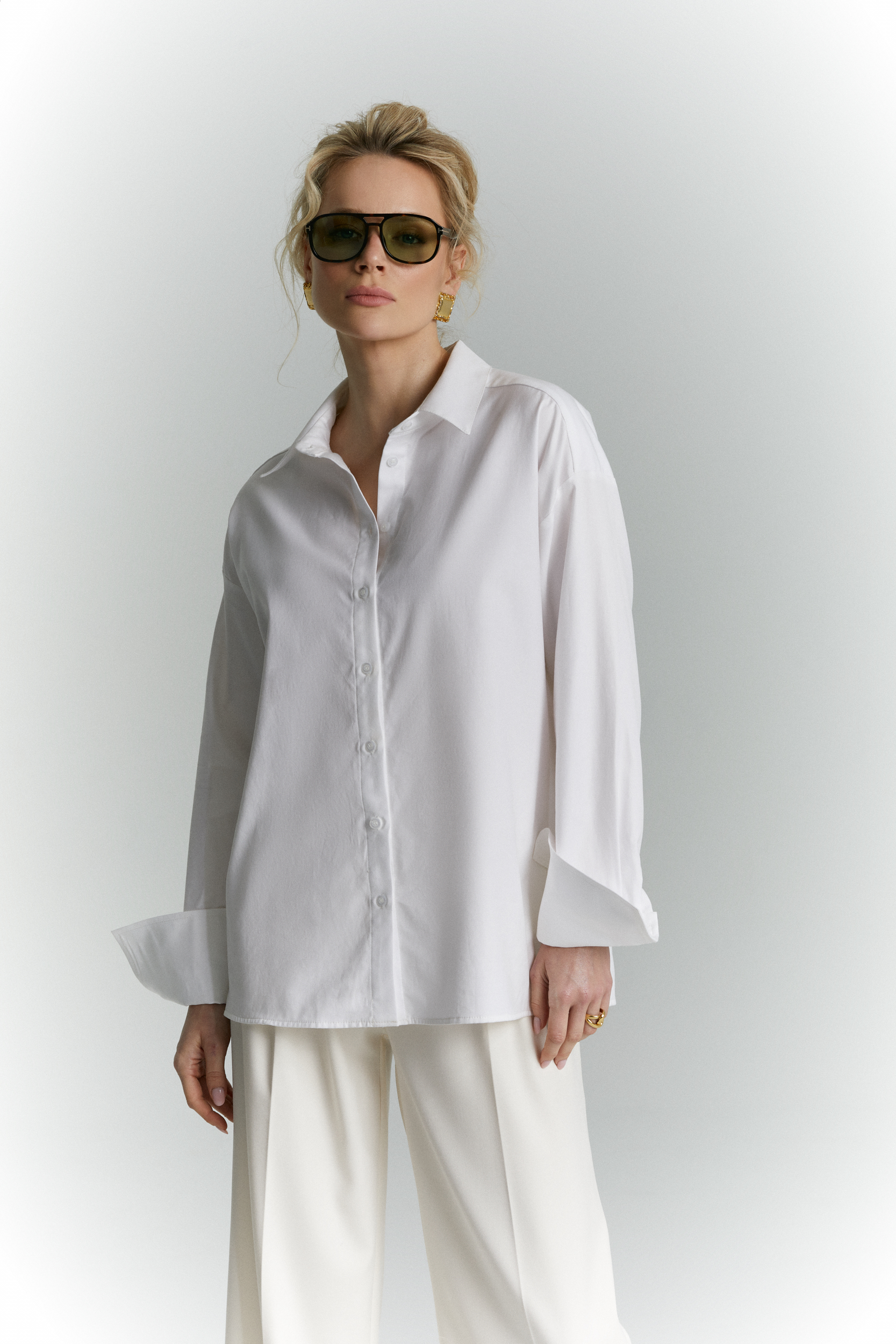 Koszula oversize Siena biała