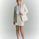 Marynarka Sorento waniliowa spodnica mini