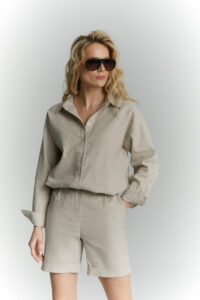 Koszula safari beżowa