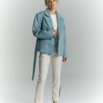 kurtka welniana aspen niebieska