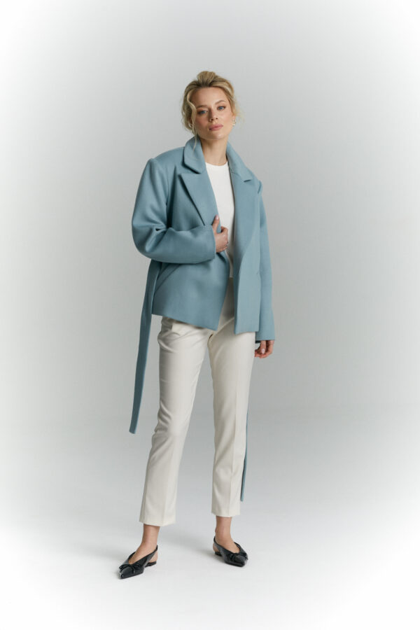 kurtka welniana aspen niebieska