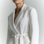 marynarka sorento waniliowa detal z przodu