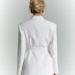 marynarka sorento waniliowa z wiazaniem tyl