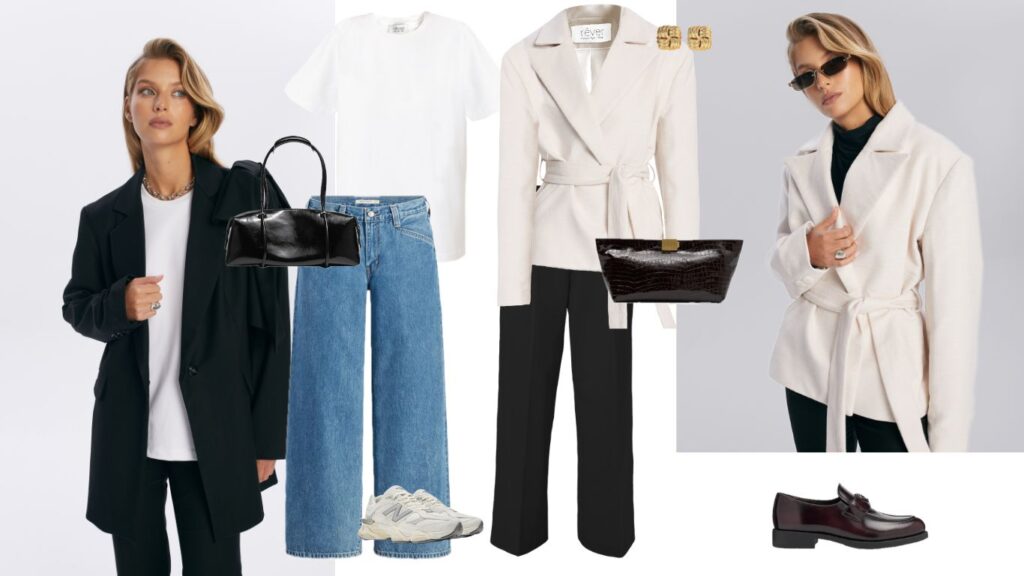 modowe stylizacje na co dzien do pracy ponadczasowe ubrania