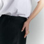 spodnica dluga lumi czarna detal