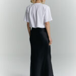 spodnica dluga lumi czarna tyl