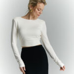 spodnica olowkowa vivien czarna z golfem