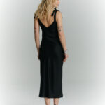 sukienka na ramiaczkach leja czarna tyl detal