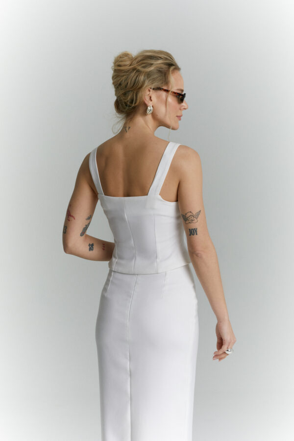 top na szerokich ramiaczkach ingrid bialy tyl