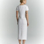 zakiet z krotkim rekawem rene smietankowa biel tyl