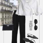 elegancka stylizacja na co dzien black and white