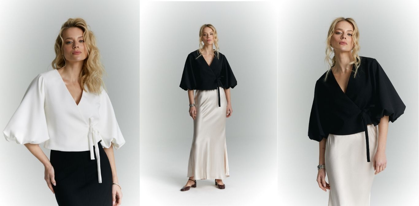 modowe inspiracje stylizacje z elegancka bluzka