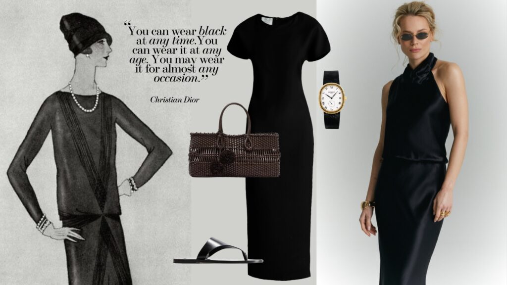 historia mody mala czarna jak nosic coco chanel audrey hepburn moda trendy