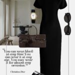 stylizacja na co dzien do pracy mala czarna casual