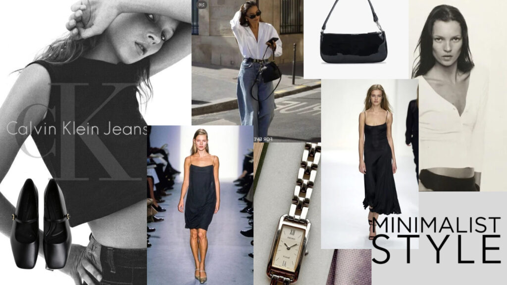 historia mody minimalizm lata kate moss calvin klein slip dress