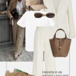 stylizacja na co dzien z garniturem damskim streetstyle newbalance miu miu