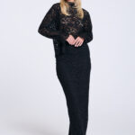 Spódniczka-mini koronkowa-czarna-Kendal