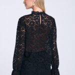 Spódniczka-mini-koronkowa-czarna Kendal-tyl