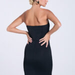 Sukienka-gorsetowa-długa Linda-tyl-z-rozcieciem