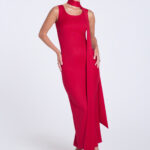Sukienka-z-szarfą-długa-czerwona-Sonia