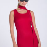 Sukienka-z-szarfą-długa-czerwona-Sonia-maxi