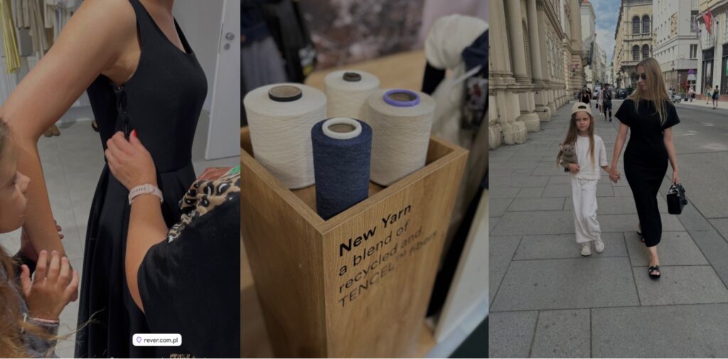 lipiec w rever kulisy marka modowa nowa kolekcja targi mody mediolan czarna sukienka