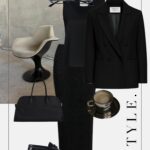 stylizacja-do-biura-koronkowa-dluga-spodnica-mokasyny-czarna-marynarka