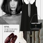 stylizacja-francuski-styl-czarna-sukienka-kolnierzyk-french-style-parisian-chic